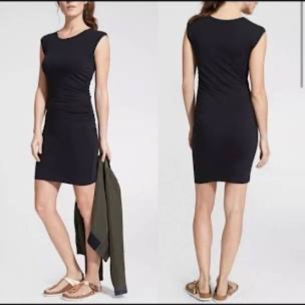 Athleta NWT Carefree Modal/Spandex Cap Sleeve Tee Shirt Dress Sz XS